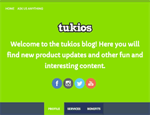 Tablet Screenshot of blog.tukios.com